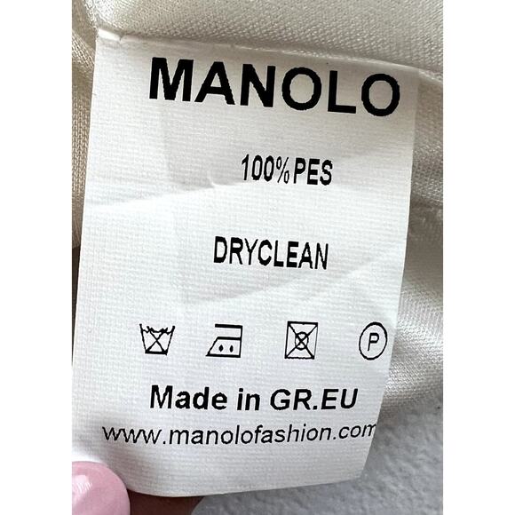 C. Manolo Women Size Small MINI Dress Tunic Wedding Bachelorette Romantic - Picture 10 of 10